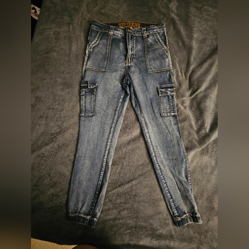 VIP Jeans Size 13/31 Cargo Jogger Style Jeans